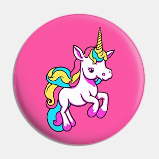 Rainbow Colored Unicorn Pin