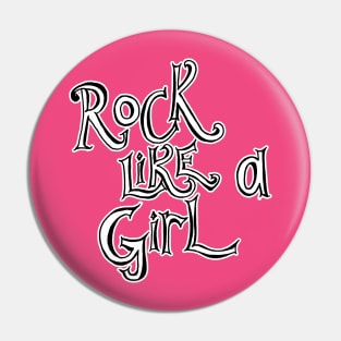 Rock Music Girls Pin