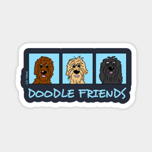 3 Doodle Friends Magnet