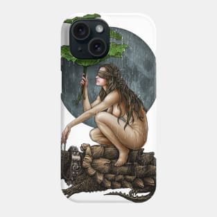 Winya no. 112-2 Woman and her  Alligator Snapping Turtle Phone Case