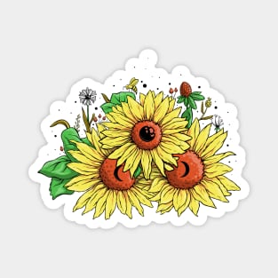 Sunflower Moonchild Magnet