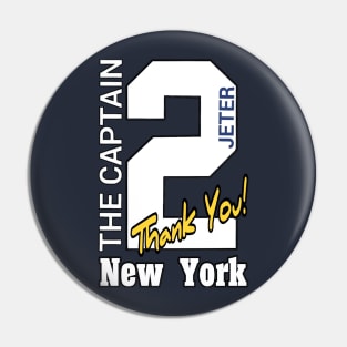 Jeter: The Captain "2" Pin