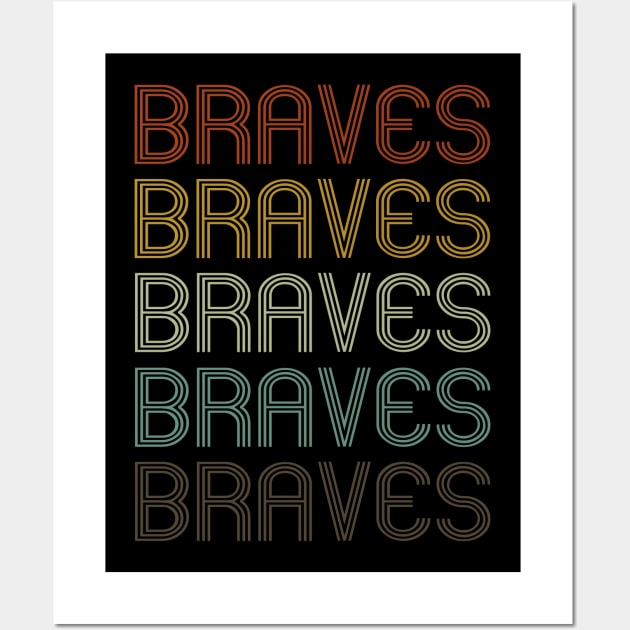 Retro Braves, Braves Team - Braves - Posters and Art Prints