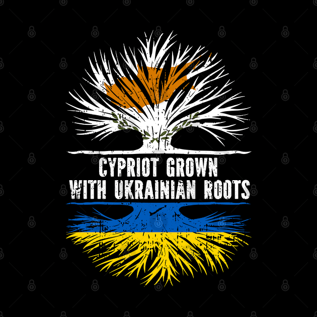 Cypriot Grown with Ukrainian Roots Flag by silvercoin