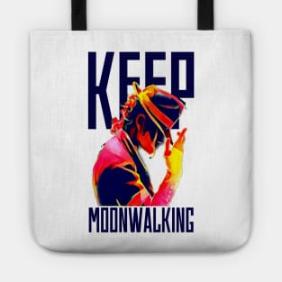 Keep Moonwalking - White Tote