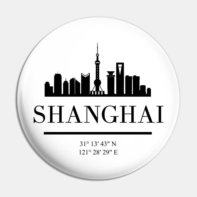 SHANGHAI CHINA BLACK SILHOUETTE SKYLINE ART Pin by deificusArt