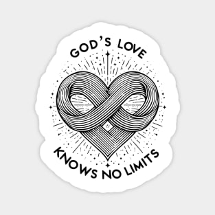 God's Love Knows No Limits Magnet