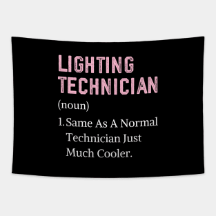 Funny lighting technician christmas women theatre lighting Tapestry