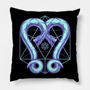 Twin Serpent Energy Pillow