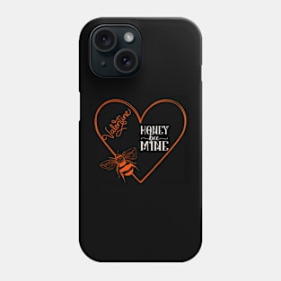 Happy Valentines Day Honey Bee Mine Valentine Phone Case