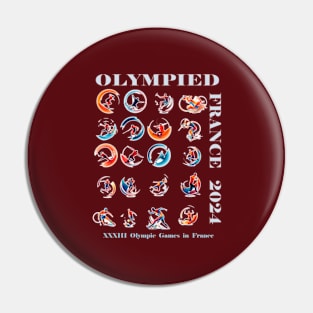 XXXIII Jogos Olímpicos France 2024 Pin