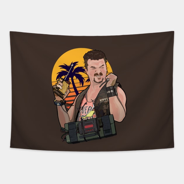 Danny McBride - Tropic Thunder Tapestry by tharrisunCreative