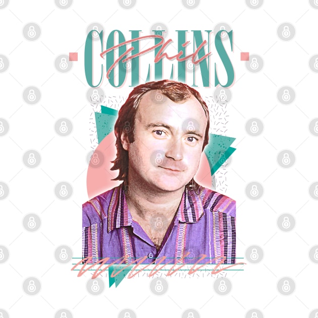 Phil Collins /// Retro 80s Aesthetic Fan Design by DankFutura