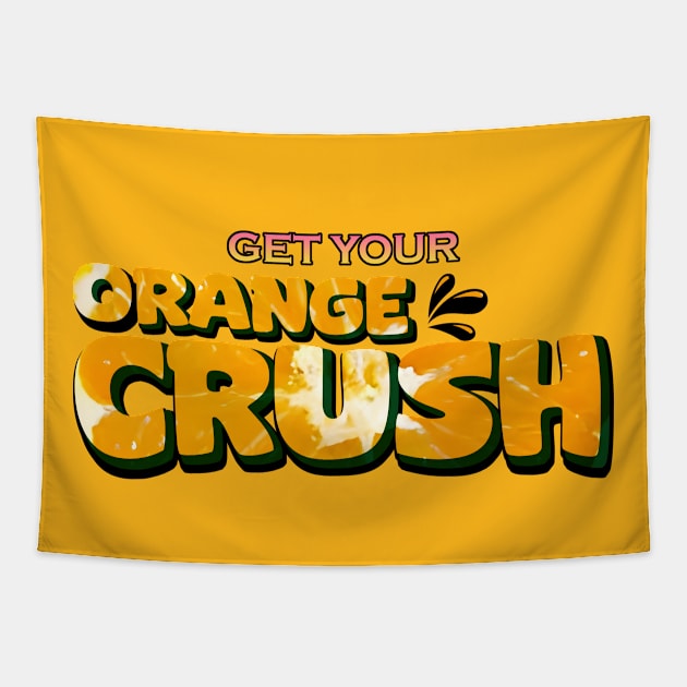 Orange Crush Tapestry by Wyrd Merch