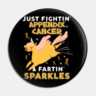 appendix cancer funny unicorn farting sparkles Pin