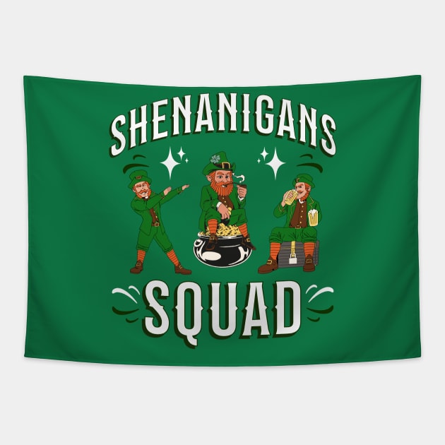 St Patrick shenanigan squad Tapestry by Polynesian Vibes