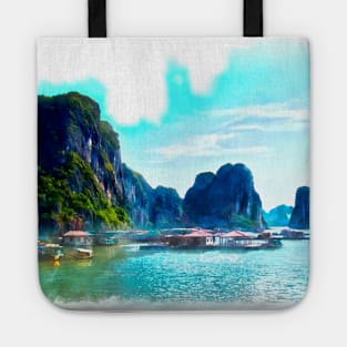 Floating Village Tote