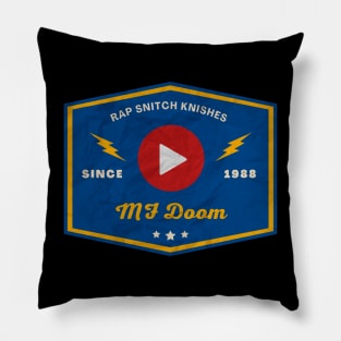 Mf Doom // Play Button Pillow