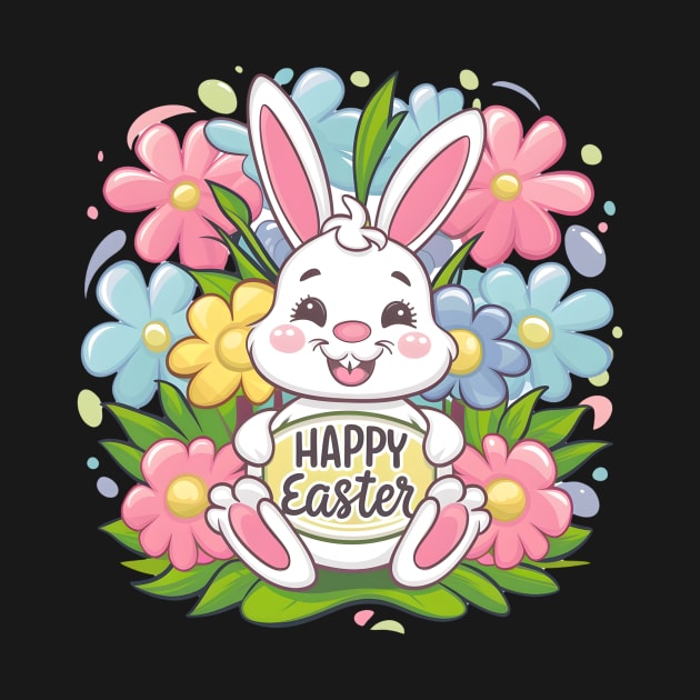 Happy Easter Bunny And Cat And Dog Mom Dad Boys Girls kids by Pikalaolamotor