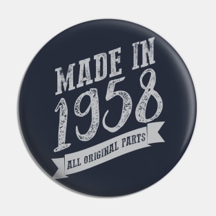 Made in 1958 all original part silver Pin