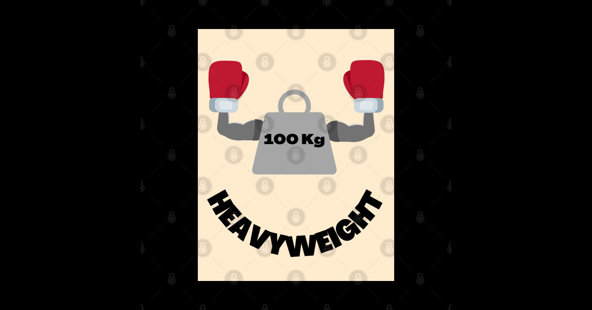 Heavyweight Boxer - Boxing - Sticker | TeePublic