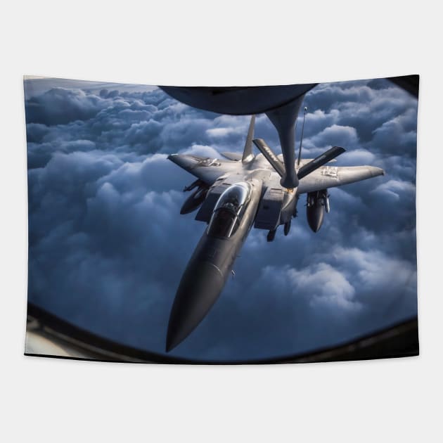 F15 Eagle USAF Tapestry by Aircraft.Lover