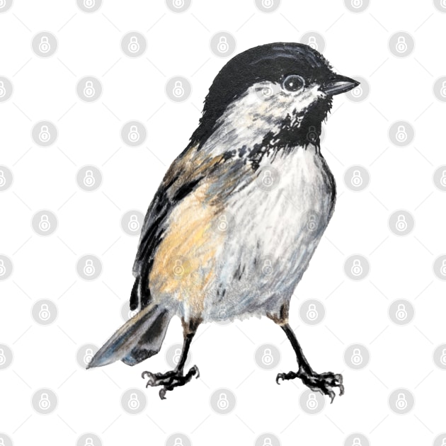 Chickadee 6 drawing (no background) by EmilyBickell