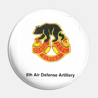 6th Air Defense Artillery (left) Pin