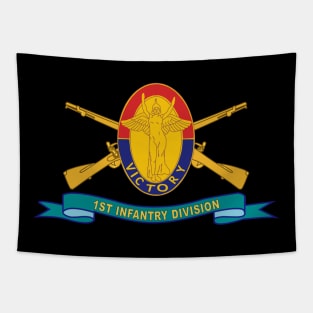 1st Infantry Division - DUI w Br - Ribbon Tapestry