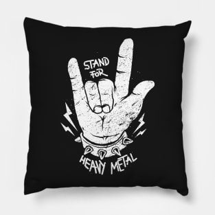 Stand for Heavy Metal Pillow