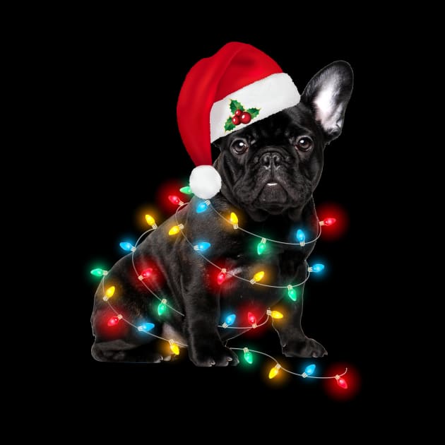 Dog Santa Lights Christmas by FilerMariette