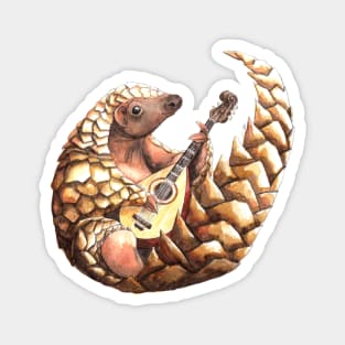 Pangolin playing the Mandolin Magnet