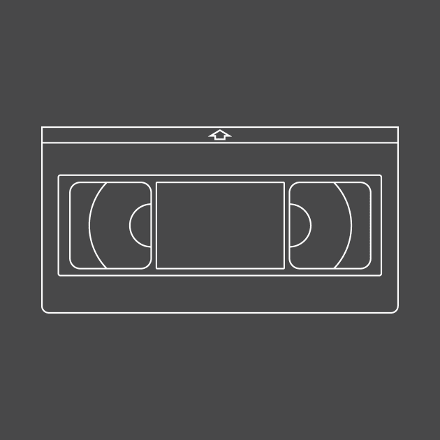 VHS Tape Line Art by NorthIsUpDesign