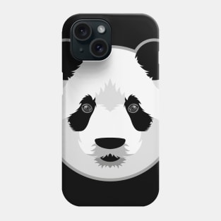 Panda face portrait Phone Case