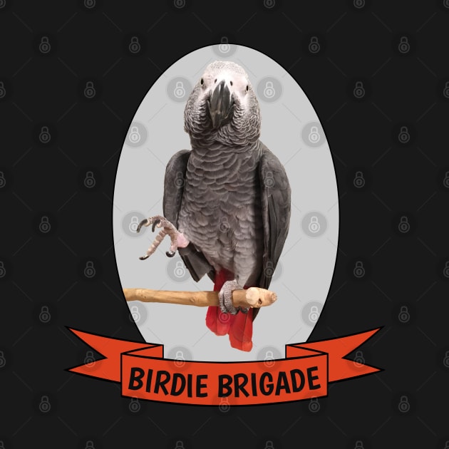Birdie Brigade African Grey Parrot by Einstein Parrot