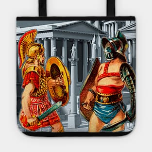 Rome City with Legionnaire and Gladiator at Coliseum Tote