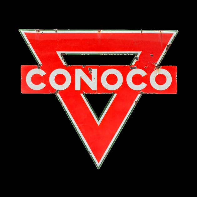 CONOCO gasoline vintage sign rusted version by Hit the Road Designs