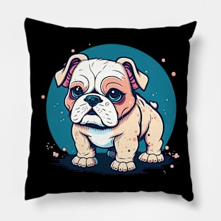 Kawaii Bulldog Pillow