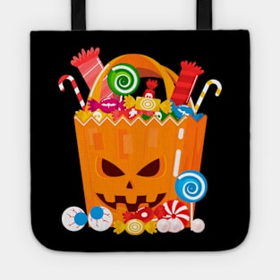 Halloween Design , Trick Or Treat, Halloween Pumpkin Tote