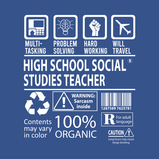 Discover High School Social Studies Teacher T Shirt - MultiTasking Certified Job Gift Item Tee - High School Social Studies Teacher - T-Shirt