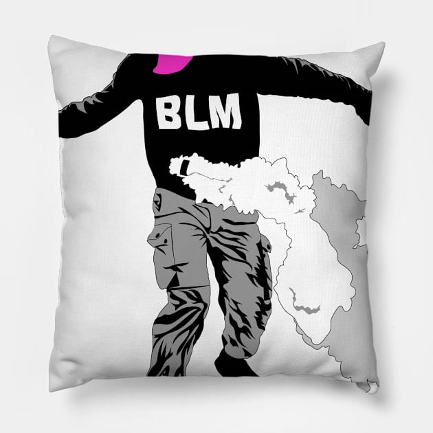 BLM Protestor Pillow by RMZ_NYC