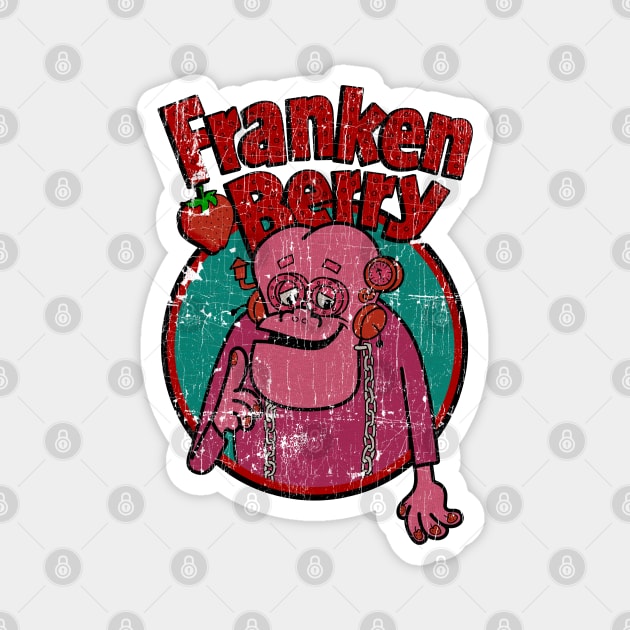 Distressed FrankenBerry Magnet by OniSide