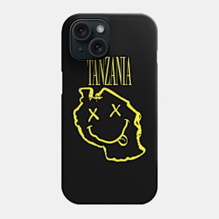 Vibrant Tanzania x Eyes Happy Face: Unleash Your 90s Grunge Spirit! Phone Case