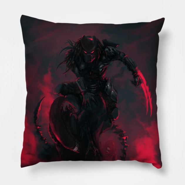 Predator vs Aliens Pillow by dlikt