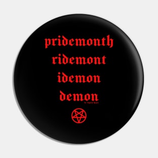 Pride month demon Pin