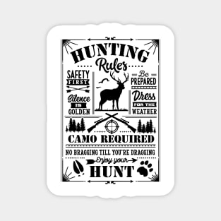 Hunting rules Magnet