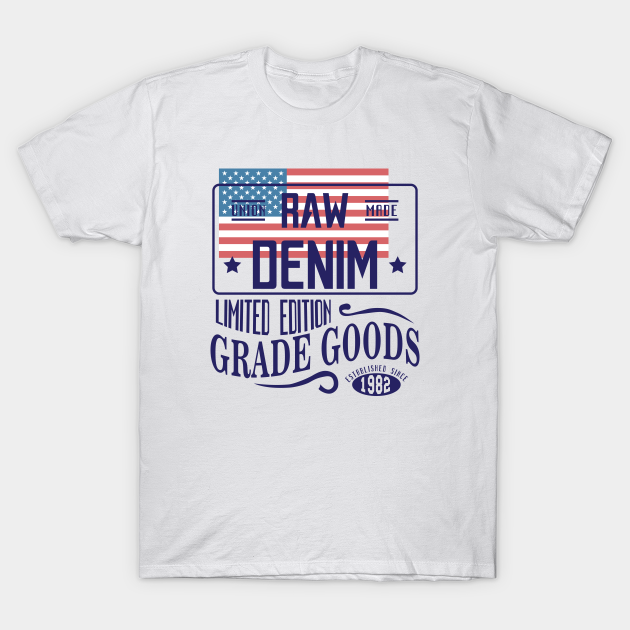 raw denim t shirt