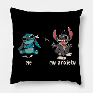 Anxiety Cute Funny Ironic Gift Pillow