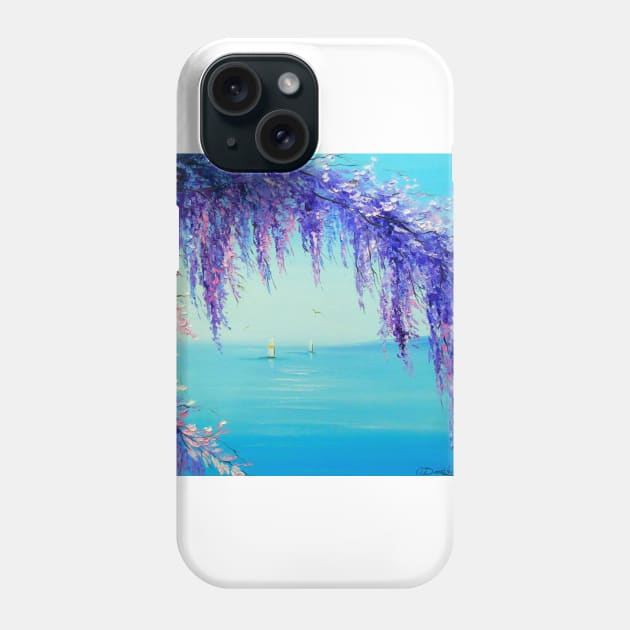 Wisteria by the sea Phone Case by OLHADARCHUKART