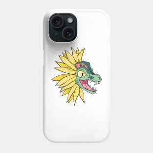 Sunflower Dinosaur Phone Case